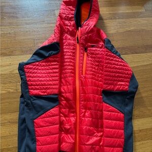 Nike light weight full zip down jacket